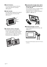 Предварительный просмотр 10 страницы Sony DPF D92 - LCD WVGA 15:9 Diagonal Digital Photo Frame Operating Instructions Manual