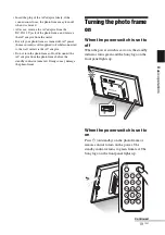 Preview for 19 page of Sony DPF D92 - LCD WVGA 15:9 Diagonal Digital Photo Frame Operating Instructions Manual