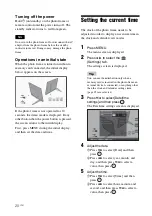 Preview for 20 page of Sony DPF D92 - LCD WVGA 15:9 Diagonal Digital Photo Frame Operating Instructions Manual