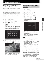 Предварительный просмотр 29 страницы Sony DPF D92 - LCD WVGA 15:9 Diagonal Digital Photo Frame Operating Instructions Manual