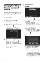 Preview for 42 page of Sony DPF D92 - LCD WVGA 15:9 Diagonal Digital Photo Frame Operating Instructions Manual