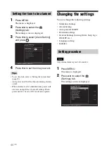 Предварительный просмотр 44 страницы Sony DPF D92 - LCD WVGA 15:9 Diagonal Digital Photo Frame Operating Instructions Manual