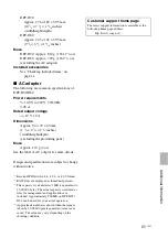 Preview for 65 page of Sony DPF D92 - LCD WVGA 15:9 Diagonal Digital Photo Frame Operating Instructions Manual