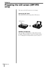 Preview for 10 page of Sony DPF-P7 Operating Instructions Manual