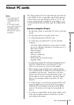 Preview for 79 page of Sony DPF-P7 Operating Instructions Manual