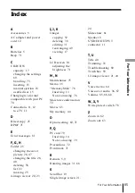 Preview for 85 page of Sony DPF-P7 Operating Instructions Manual