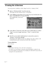 Предварительный просмотр 52 страницы Sony DPP-EX5 Operating Instructions Manual