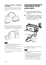 Preview for 22 page of Sony DPP-F700 - Digital Photo Printer/frame Operating Instructions Manual