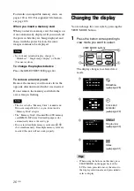 Preview for 26 page of Sony DPP-F700 - Digital Photo Printer/frame Operating Instructions Manual