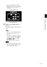 Preview for 27 page of Sony DPP-F700 - Digital Photo Printer/frame Operating Instructions Manual