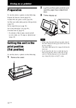 Preview for 32 page of Sony DPP-F700 - Digital Photo Printer/frame Operating Instructions Manual