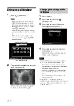 Preview for 40 page of Sony DPP-F700 - Digital Photo Printer/frame Operating Instructions Manual