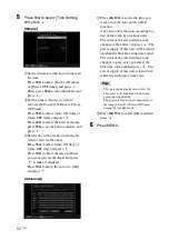 Preview for 52 page of Sony DPP-F700 - Digital Photo Printer/frame Operating Instructions Manual