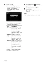 Preview for 56 page of Sony DPP-F700 - Digital Photo Printer/frame Operating Instructions Manual