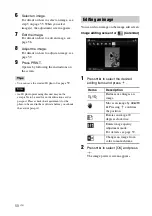 Preview for 58 page of Sony DPP-F700 - Digital Photo Printer/frame Operating Instructions Manual