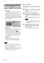 Preview for 60 page of Sony DPP-F700 - Digital Photo Printer/frame Operating Instructions Manual