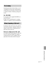 Preview for 107 page of Sony DPP-F700 - Digital Photo Printer/frame Operating Instructions Manual