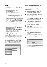 Предварительный просмотр 22 страницы Sony DPP-FP35 Operating Instructions Manual