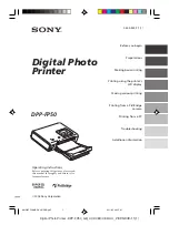 Sony DPP-FP50 Fall 2005 Operating Instructions Manual предпросмотр