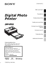 Sony DPP-FP55 Operating Instructions Manual предпросмотр