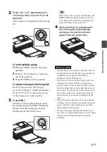 Предварительный просмотр 21 страницы Sony DPP-FP55 Operating Instructions Manual