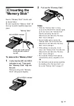 Предварительный просмотр 13 страницы Sony DPP-MP1 Operating Instructions Manual