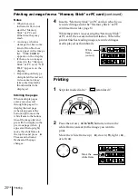 Предварительный просмотр 20 страницы Sony DPP-MS300 Marketing Operating Instructions Manual