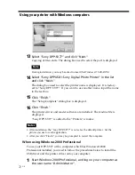 Предварительный просмотр 72 страницы Sony DPP--SV77 Operating Instructions Manual