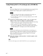 Preview for 40 page of Sony DPP-SV88 Operating Instructions Manual