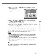 Preview for 57 page of Sony DPP-SV88 Operating Instructions Manual