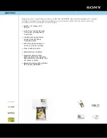 Sony DPPFP67 - Picture Station Photo Printer Specifications предпросмотр