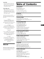 Preview for 3 page of Sony DPS-V77 Operating Instructions Manual