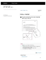 Preview for 71 page of Sony DPT-CP1 Help Manual