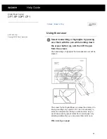 Preview for 72 page of Sony DPT-CP1 Help Manual