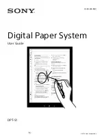 Sony DPT-S1 User Manual preview