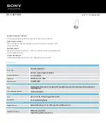 Preview for 1 page of Sony DR-310DP/BLU Specification Sheet