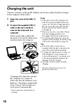 Предварительный просмотр 10 страницы Sony DR BT101 Operating Instructions Manual