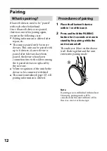 Предварительный просмотр 12 страницы Sony DR BT101 Operating Instructions Manual