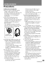 Предварительный просмотр 23 страницы Sony DR BT101 Operating Instructions Manual