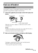 Предварительный просмотр 11 страницы Sony DR-BT21G - Stereo Bluetooth Headset; Neckband Style Instruction Manual