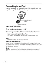 Preview for 16 page of Sony DR-BT21iK
DR-BT21G Operating Instructions Manual