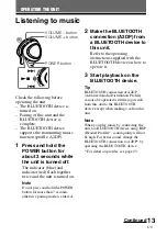 Preview for 13 page of Sony DR-BT30Q - Wireless Stereo Headset Operating Instructions Manual