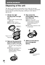 Preview for 20 page of Sony DR-BT50 - Stereo Bluetooth Headset Operating Instructions Manual