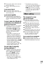 Preview for 25 page of Sony DR-BT50 - Stereo Bluetooth Headset Operating Instructions Manual