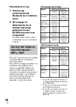 Preview for 44 page of Sony DR-BT50 - Stereo Bluetooth Headset Operating Instructions Manual