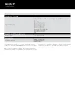 Preview for 2 page of Sony DR-EX12iP/VLT Specifications