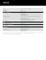 Preview for 2 page of Sony DR-EX14VP/BLK Specifications