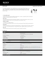 Sony DR-EX61iP Specifications предпросмотр