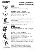 Sony DR-J120 Operating Instructions preview