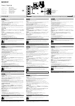 Preview for 2 page of Sony DR-ZX302VP Operating Instructions